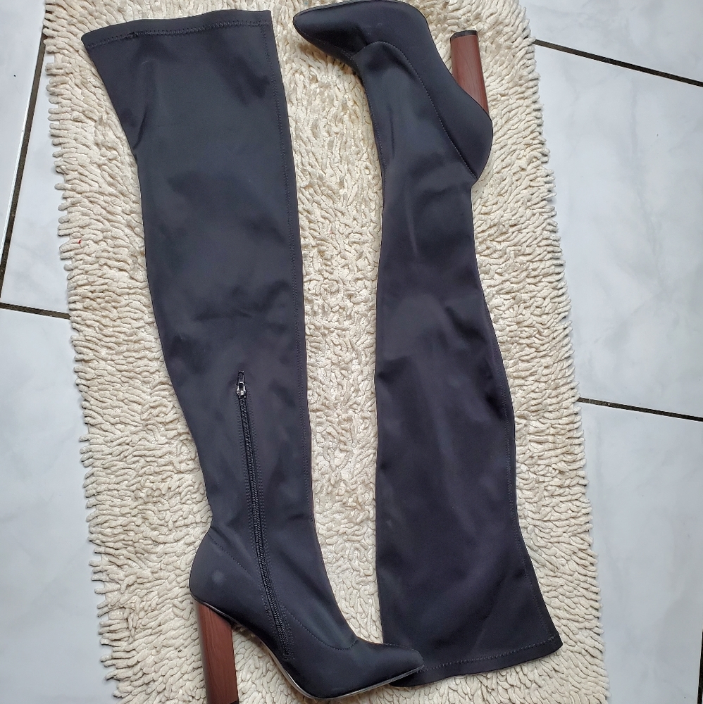 Boohoo thigh high boots